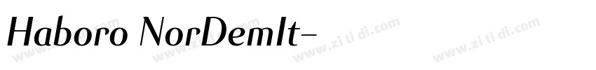 Haboro NorDemIt字体转换 Haboro NorDemIt字体转换